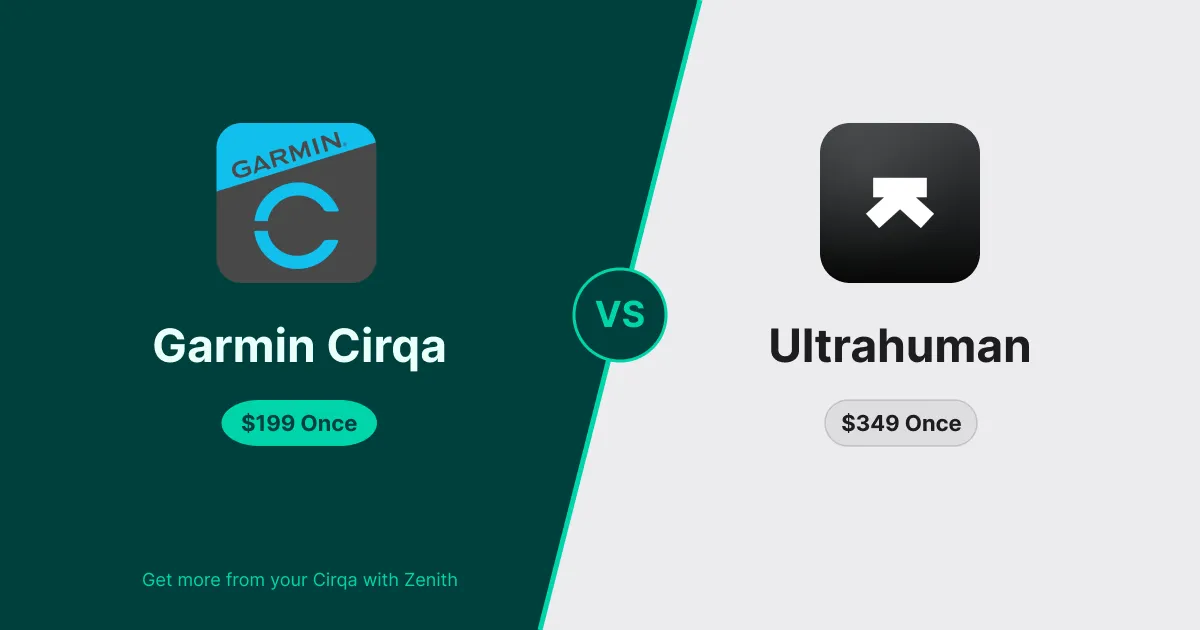 Garmin Cirqa vs Ultrahuman Ring Air