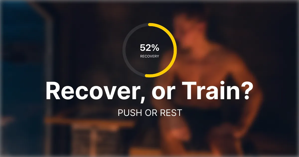 Should you work out during your Garmin recovery time