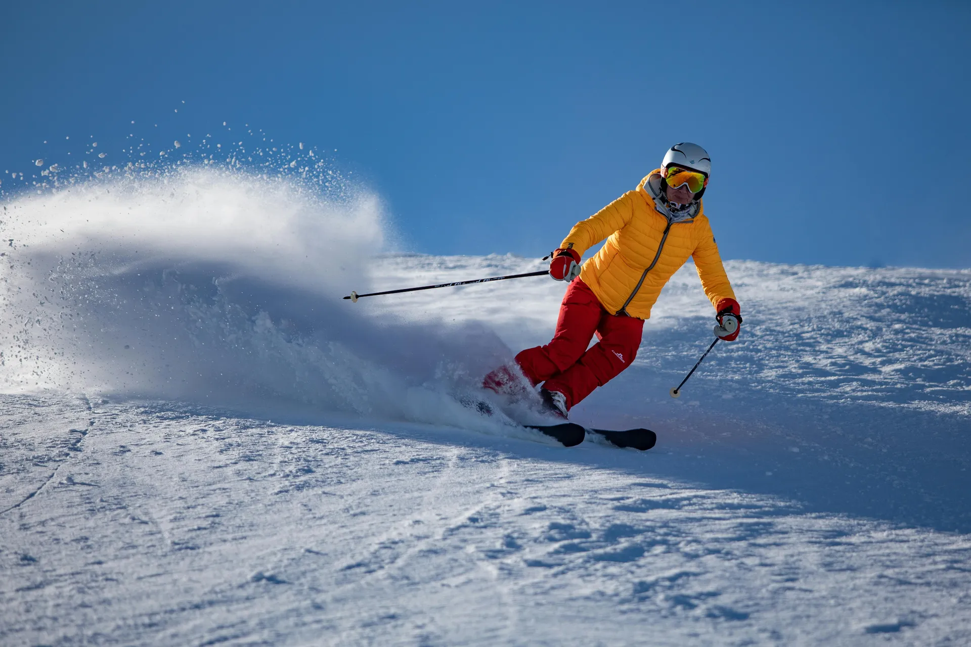 Person skiing